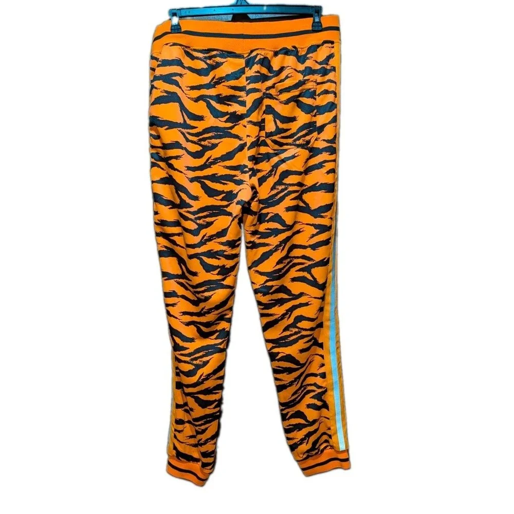 Men Tiger Reflective Jogging Track Suit Track Pants & Jacket Sweatsuit 3XL
